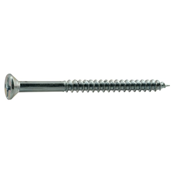 Midwest Fastener Wood Screw, #7, 2 in, Zinc Plated Steel Flat Head Phillips Drive, 100 PK 02550 - main